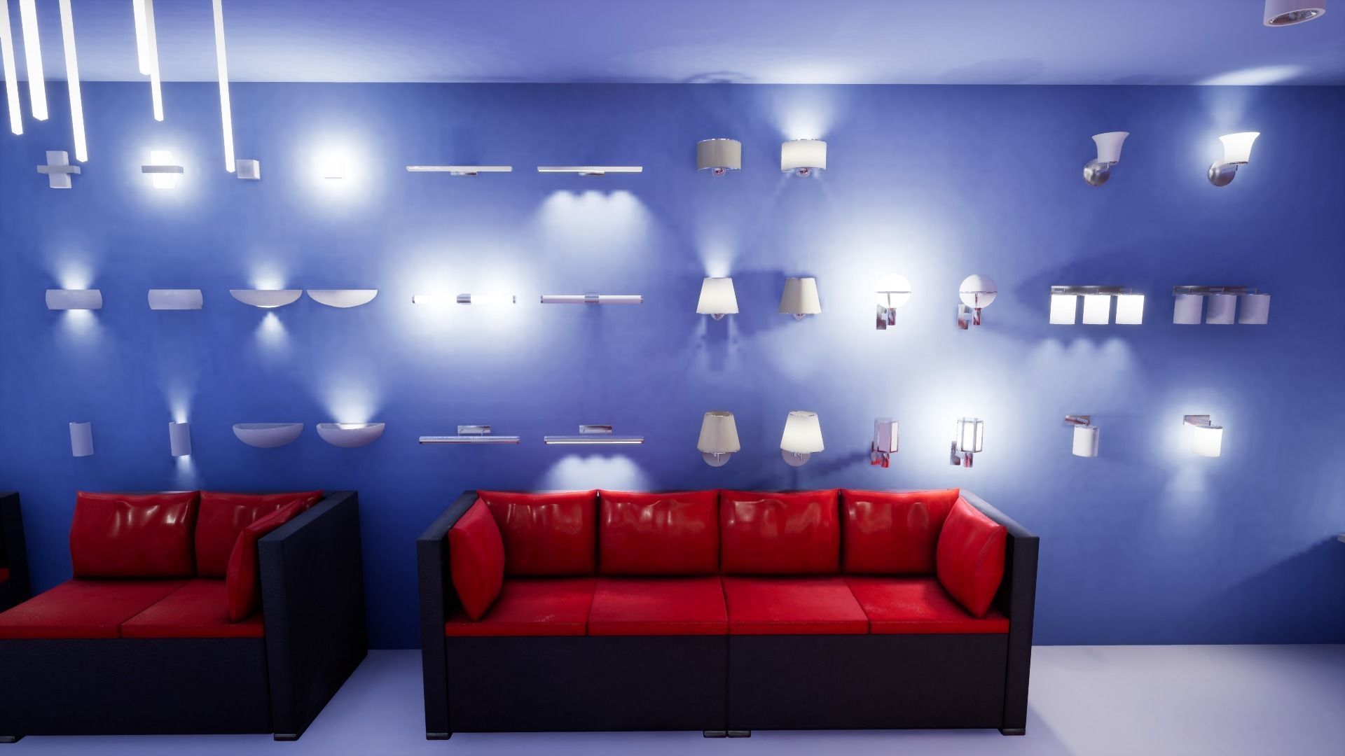 Interior Furniture and Props Low-poly 3D model_9