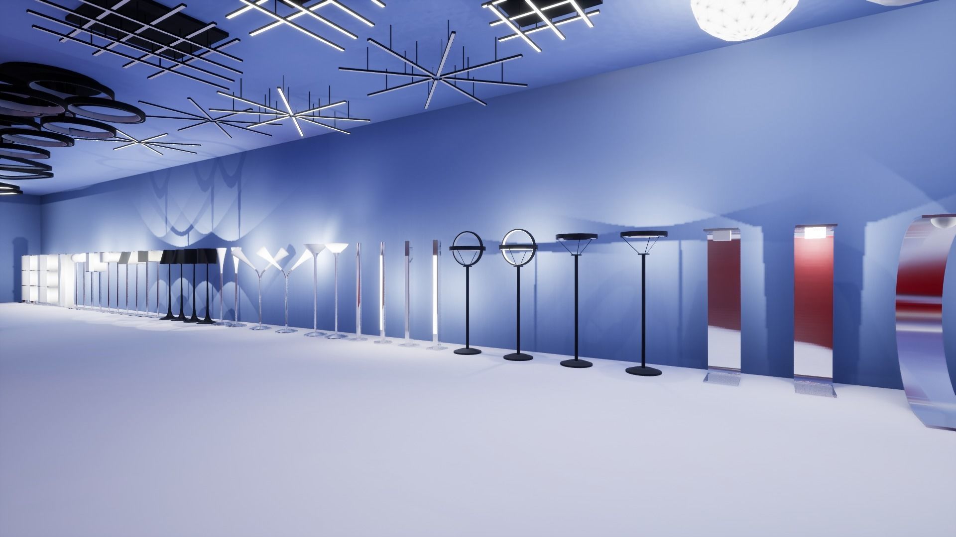 Interior Furniture and Props Low-poly 3D model_7