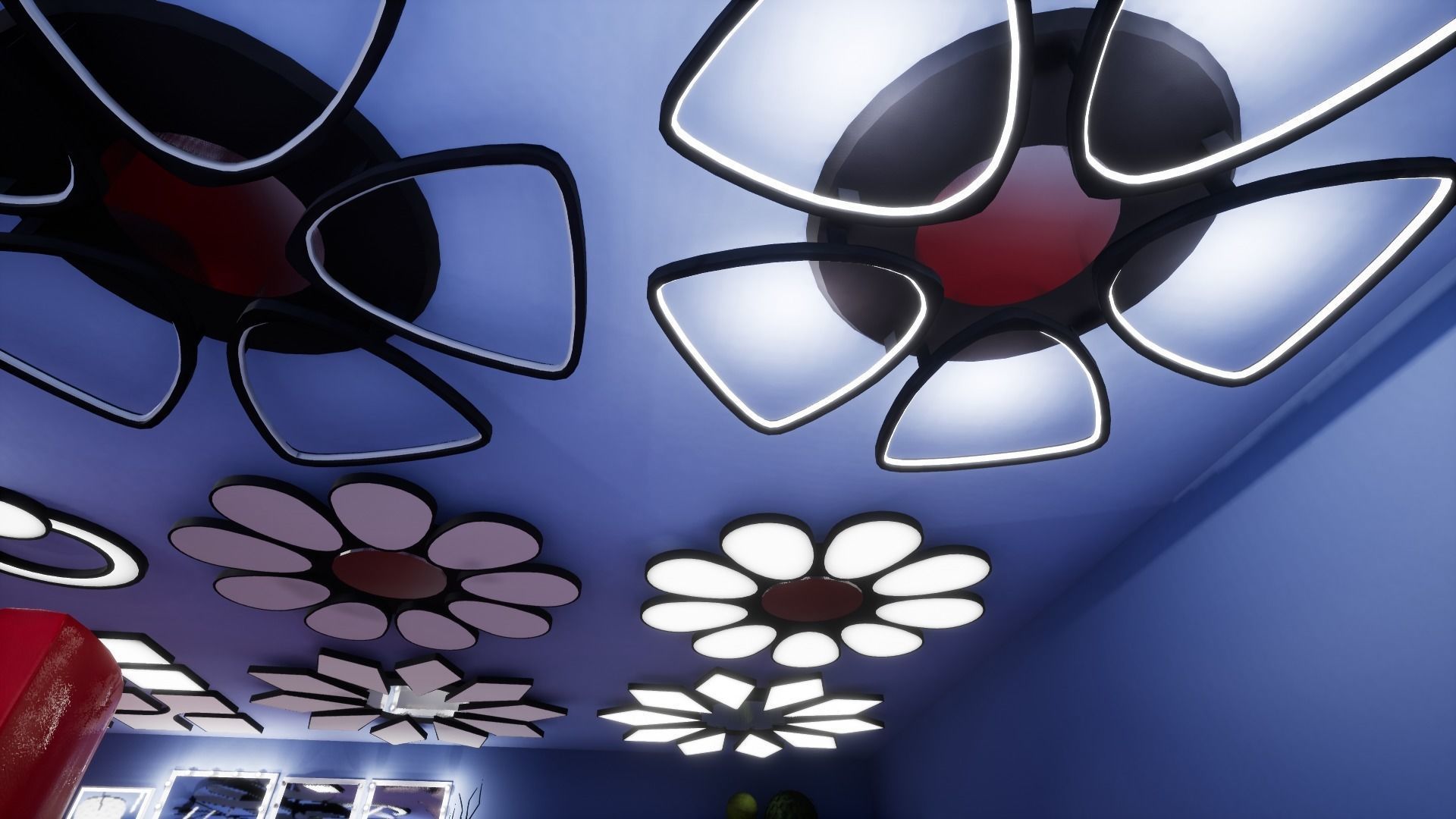 Interior Furniture and Props Low-poly 3D model_19