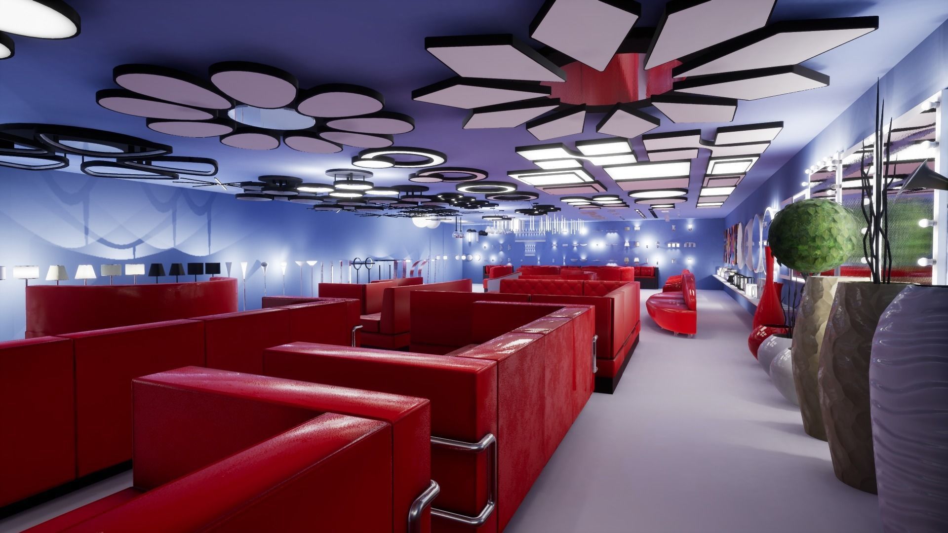 Interior Furniture and Props Low-poly 3D model_5