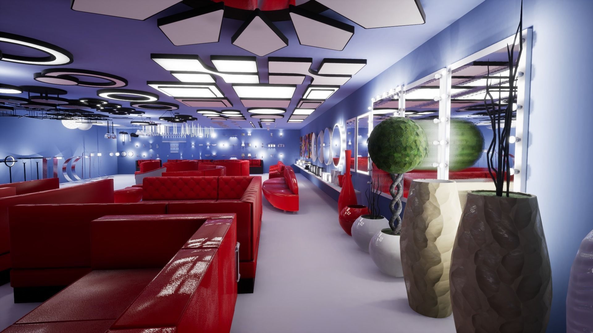 Interior Furniture and Props Low-poly 3D model_3