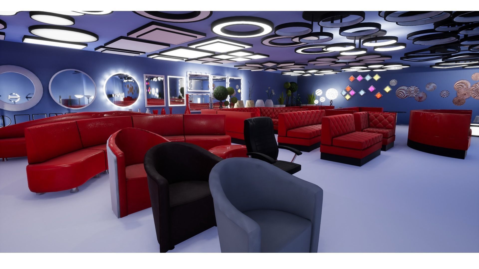 Interior Furniture and Props Low-poly 3D model_20