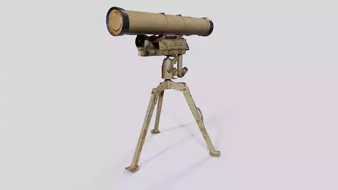 Russian Missile Launcher - 9M133 Kornet-E -- AT-14 Spriggan Low-poly 3D model
