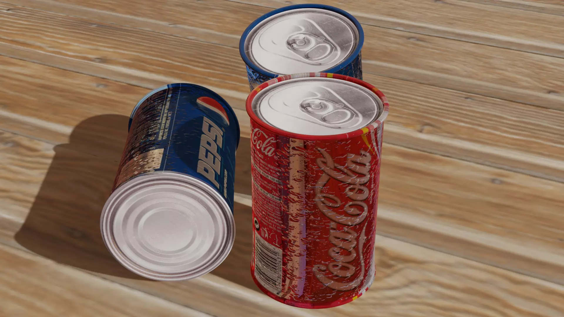 Three Can Drinks Free 3D model