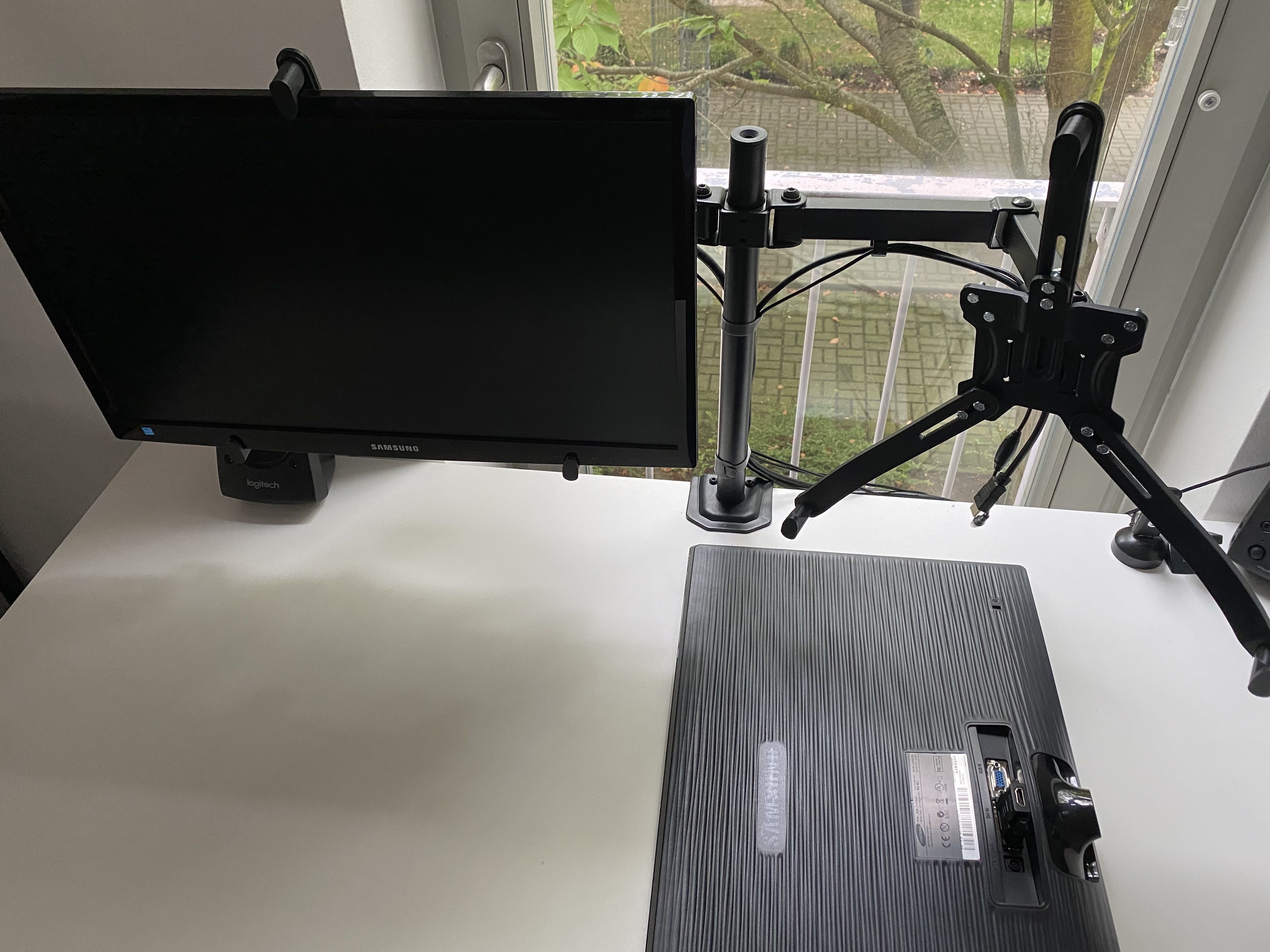 Vesa Adapter Mount For Monitors Without Back Holes 3D print model_3
