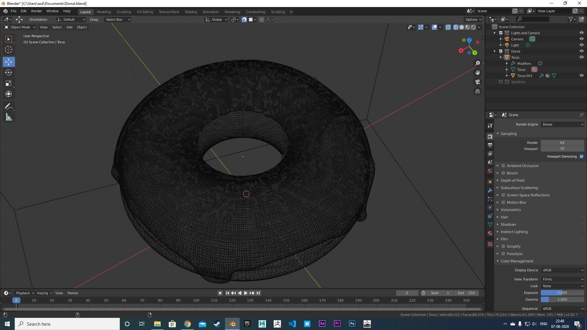 Free Strawberry Donut Free 3D model_2