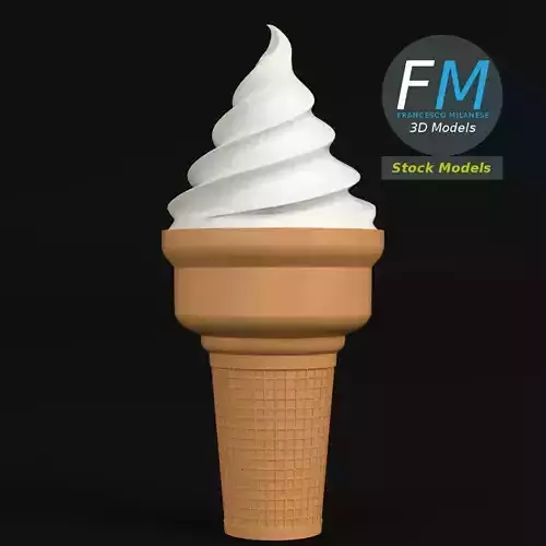 Stylized ice cream cone 2