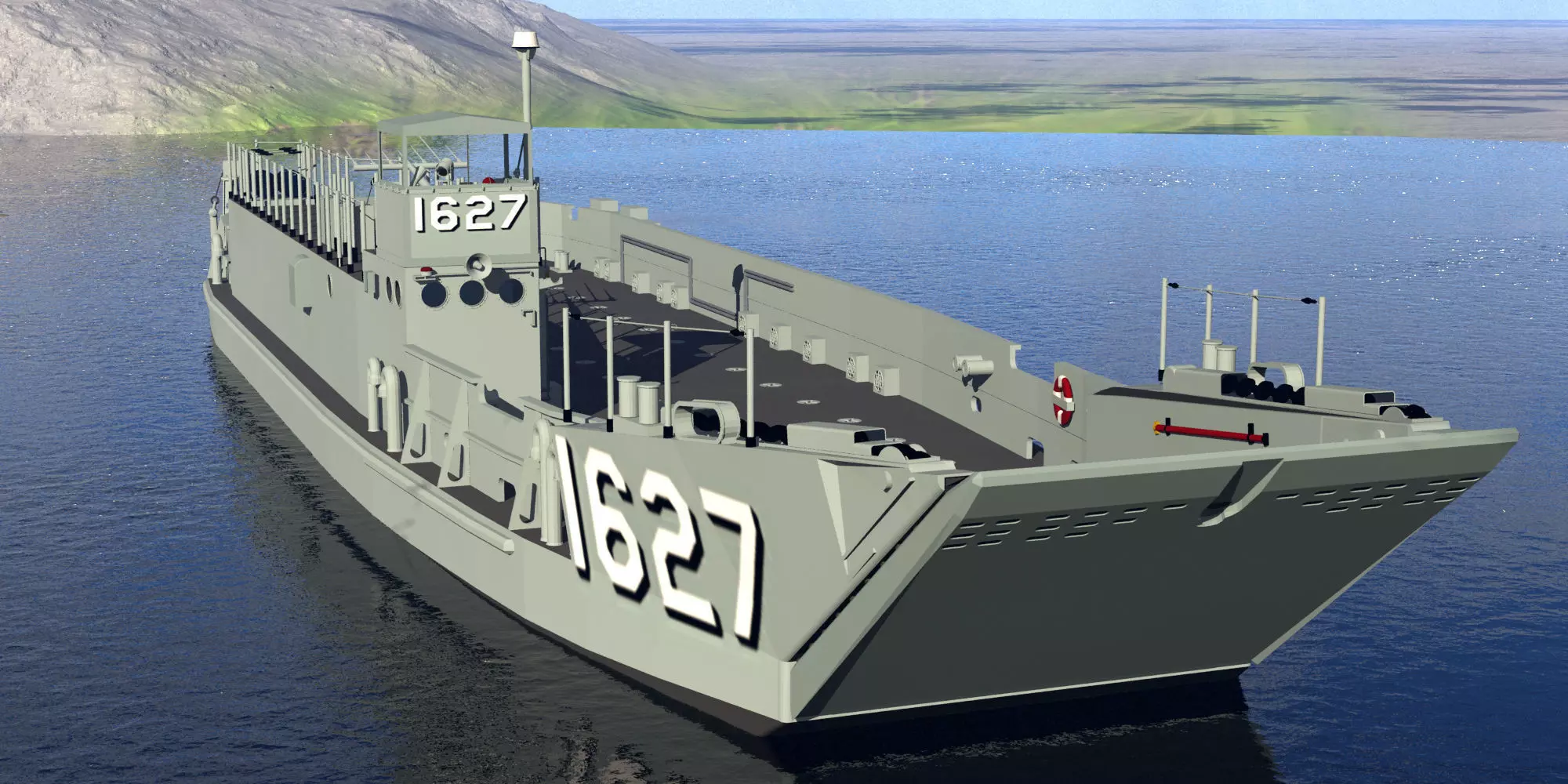 LCU1600 class US Japan partnership LCU1627 Free 3D model