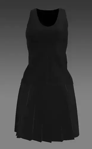 Woman Cloth Model 3 Low-poly 3D model