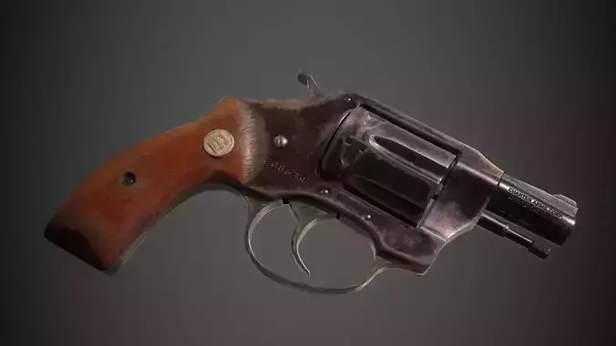 Charter Arms Undercoverette 32 Revolver Low-poly 3D model