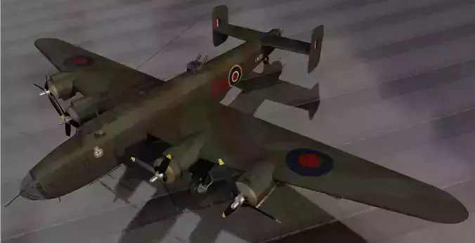 Handley Page Halifax Mk-3 3D model