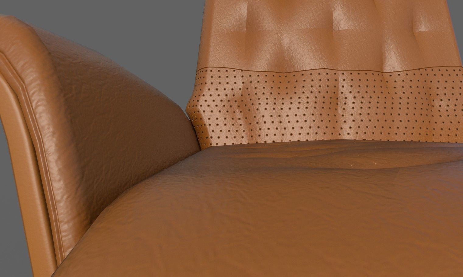 Office Chair Low-poly 3D model_2