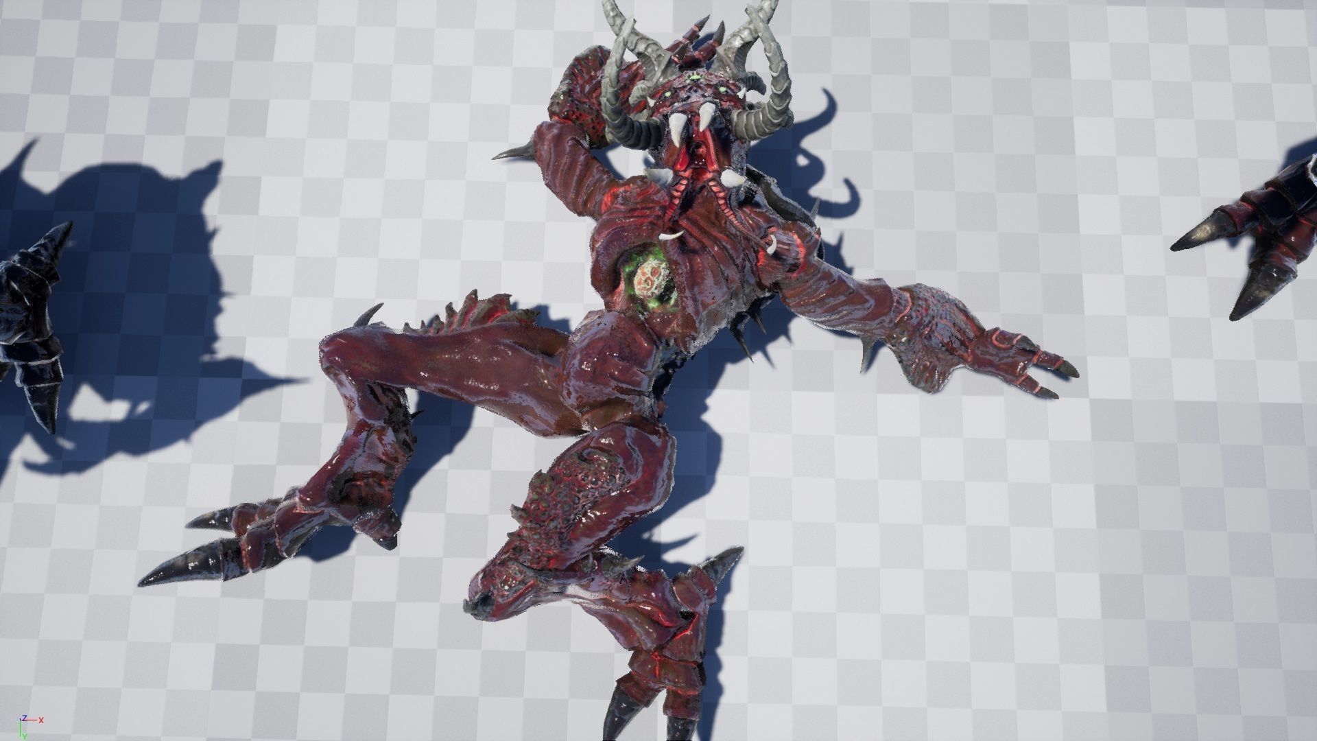 Demon Insect Low-poly 3D model_19