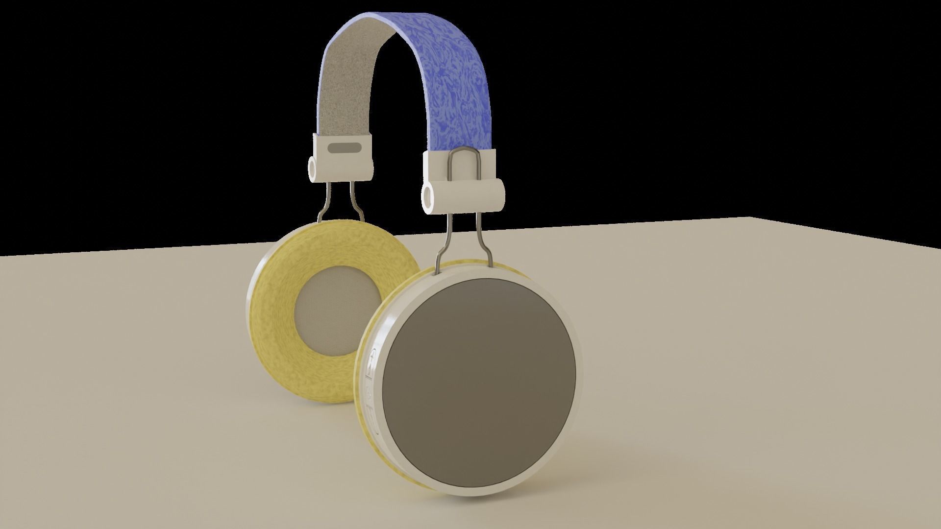 Bluetooth headphones 3D model_4