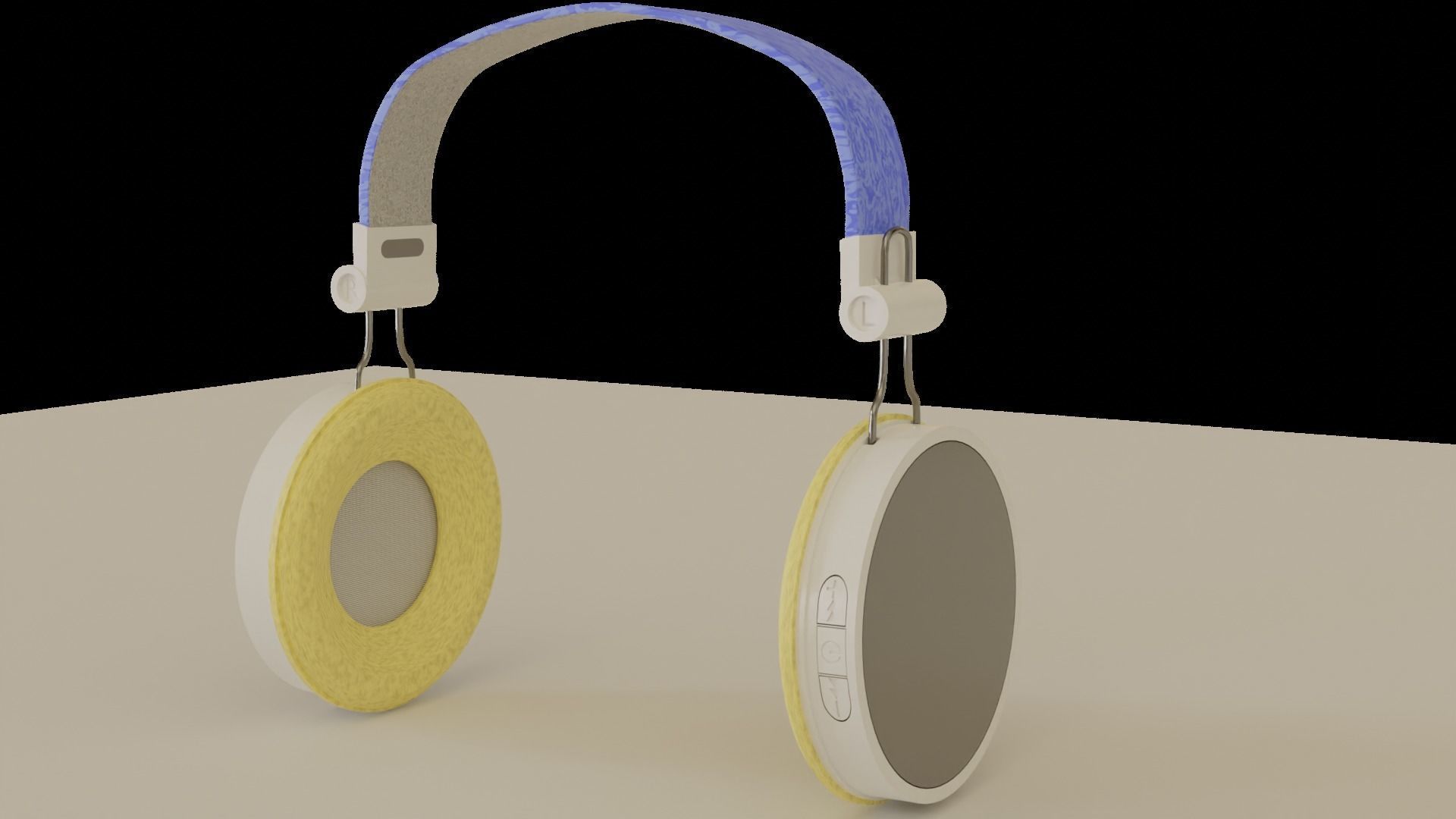 Bluetooth headphones 3D model_1