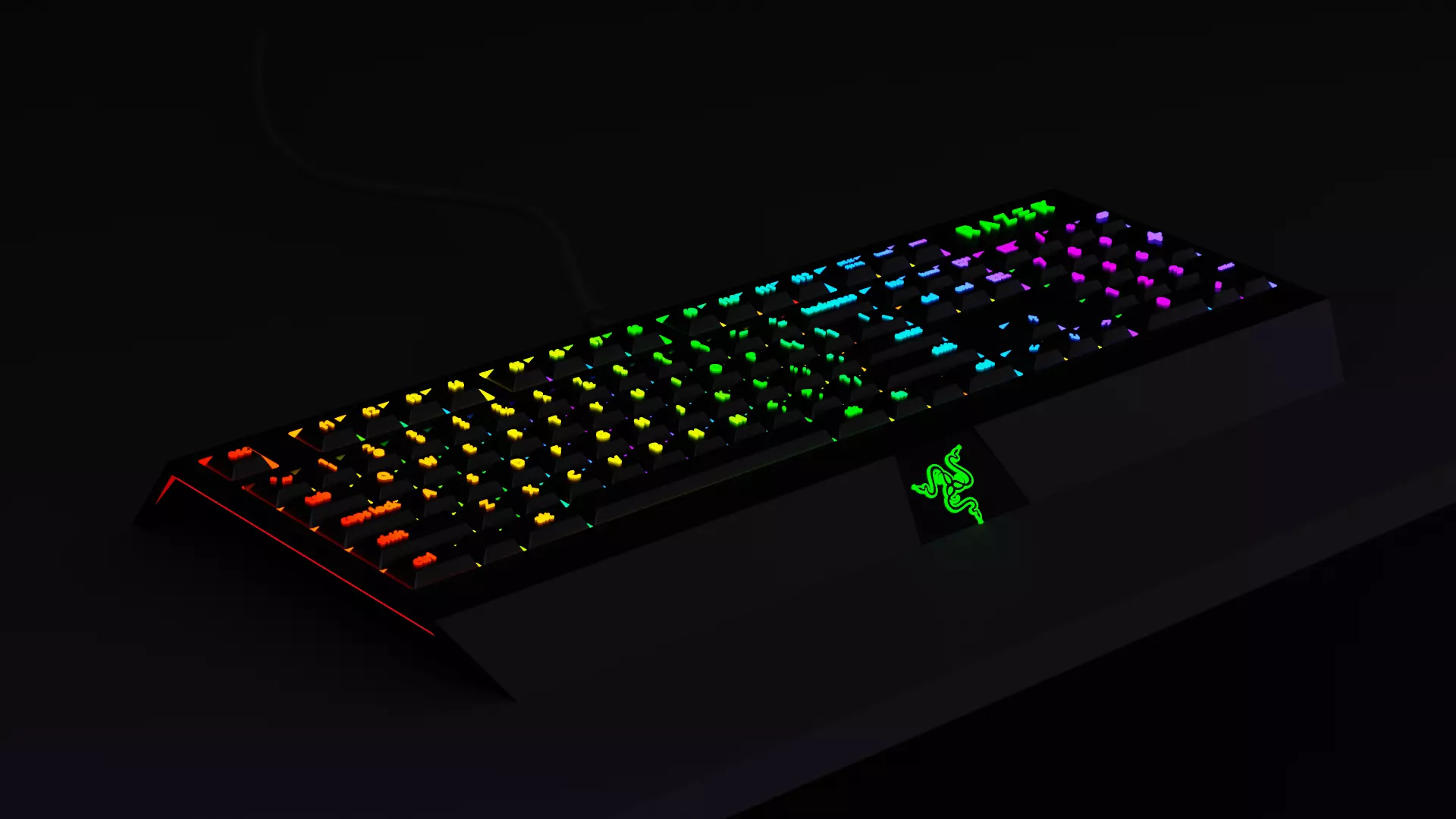 Razer Keyboard 3D model_0