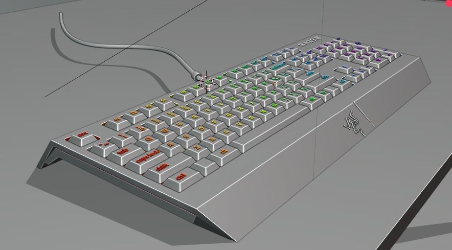 Razer Keyboard 3D model_2