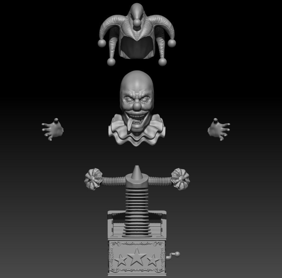Clown Box 3D print model_2