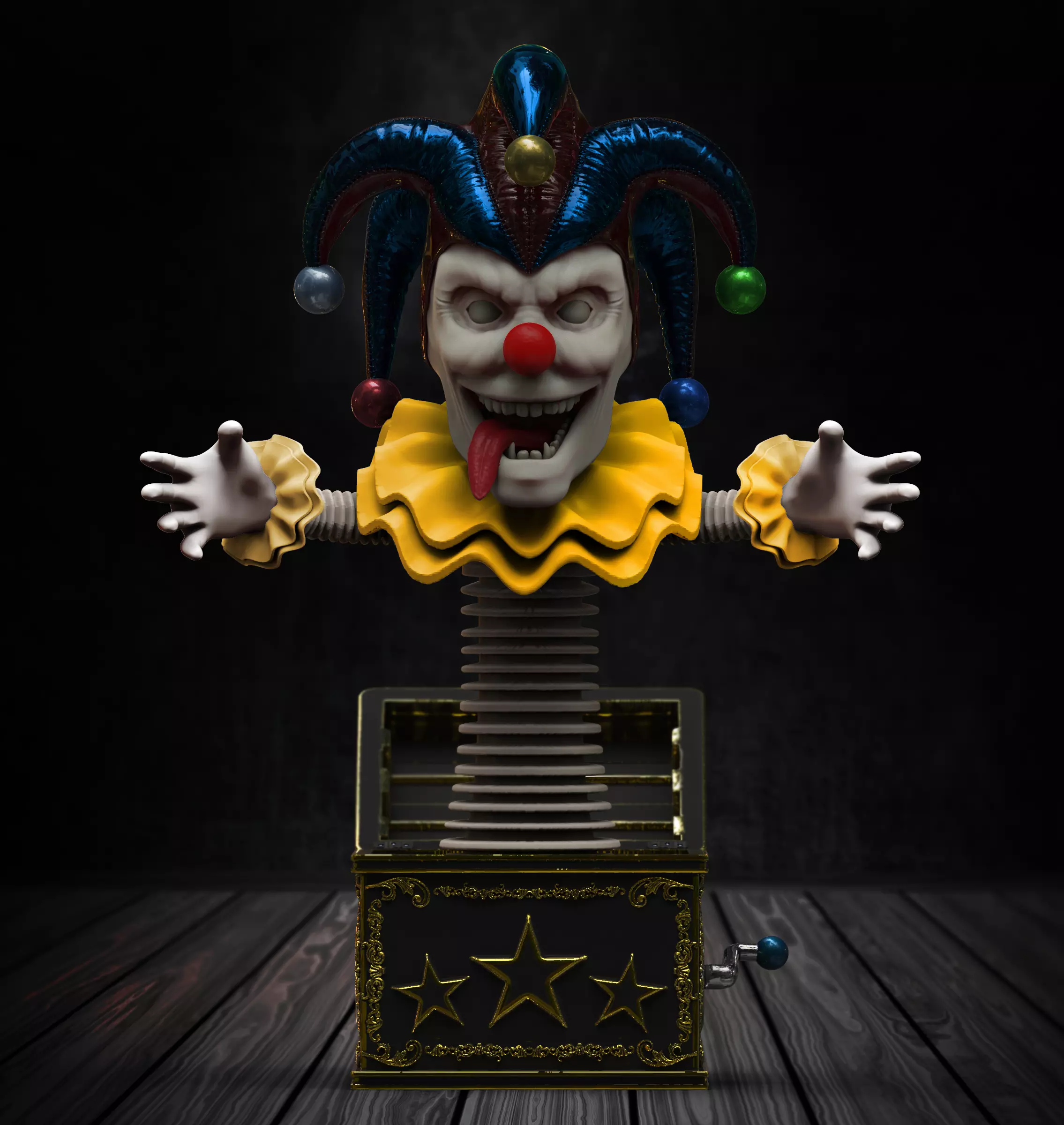 Clown Box 3D print model_0
