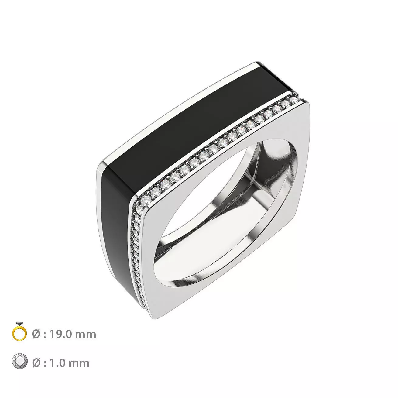 N083 Men Wedding ring 3D print model