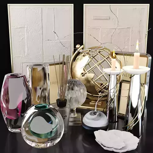 Set of luxury decor 23 3D model