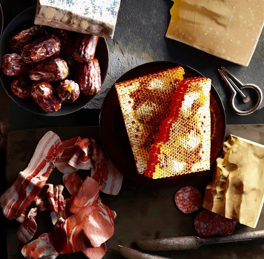 Yummy Cheese honey wine 3D model_2