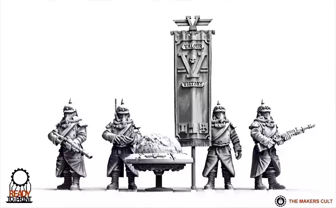 Valour Korps - Regimental Command 3D print model