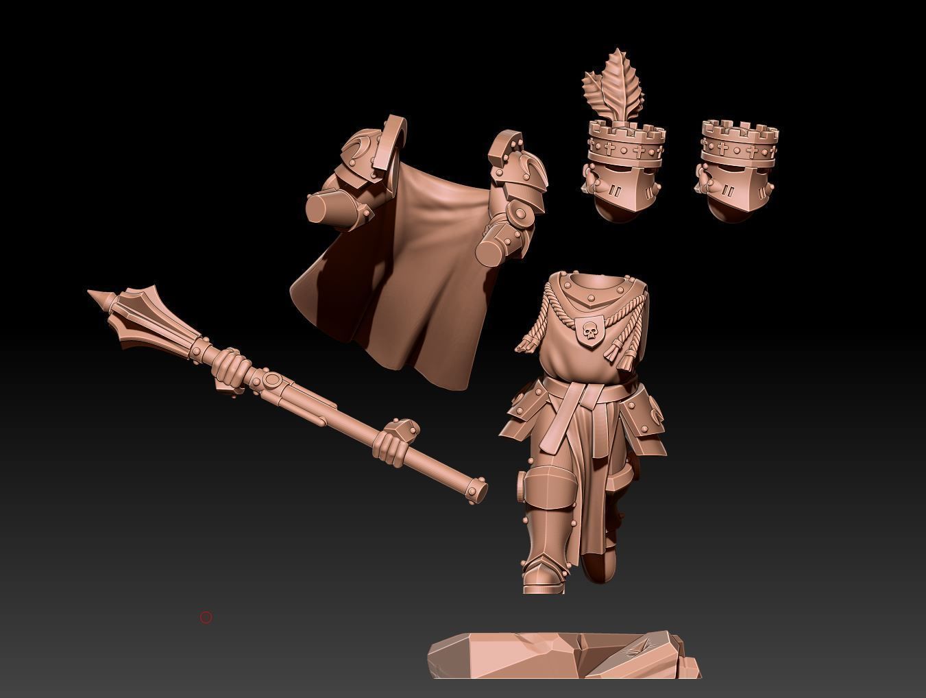 Feudal Guard - Lord Commander Rook 3D print model_4