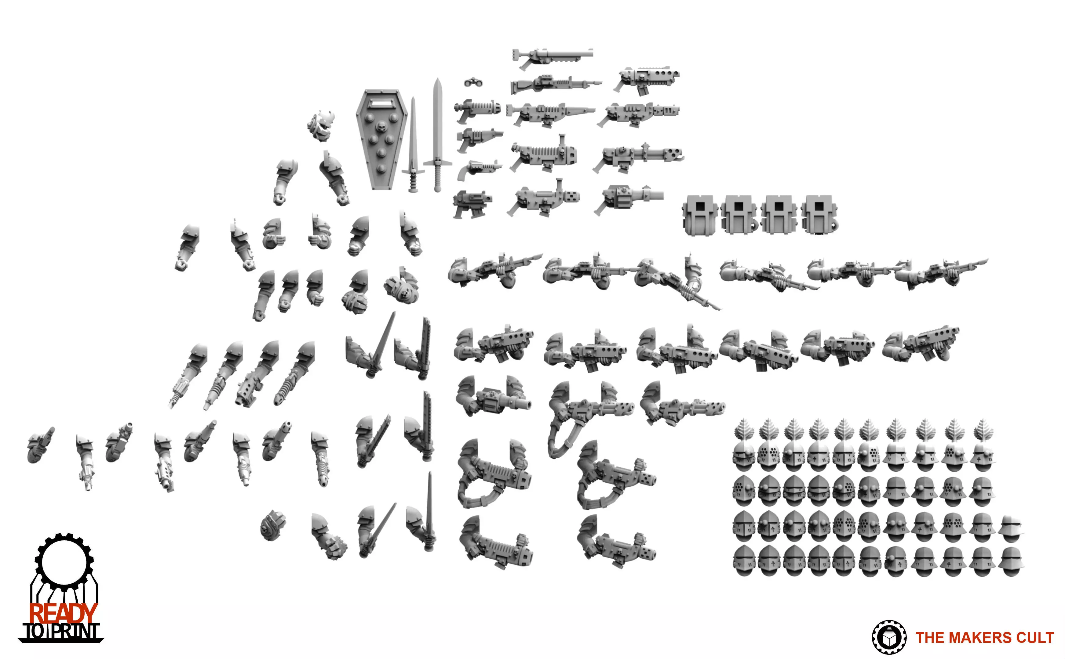 Feudal Guard - Upgrade Pack 1 3D print model_0