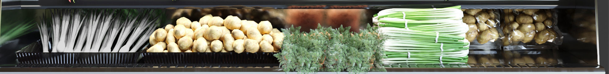 Showcase with vegetables 3D model_4