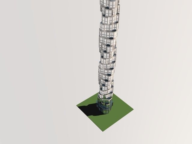 Skyscraper 3D polygonal 3D model_5