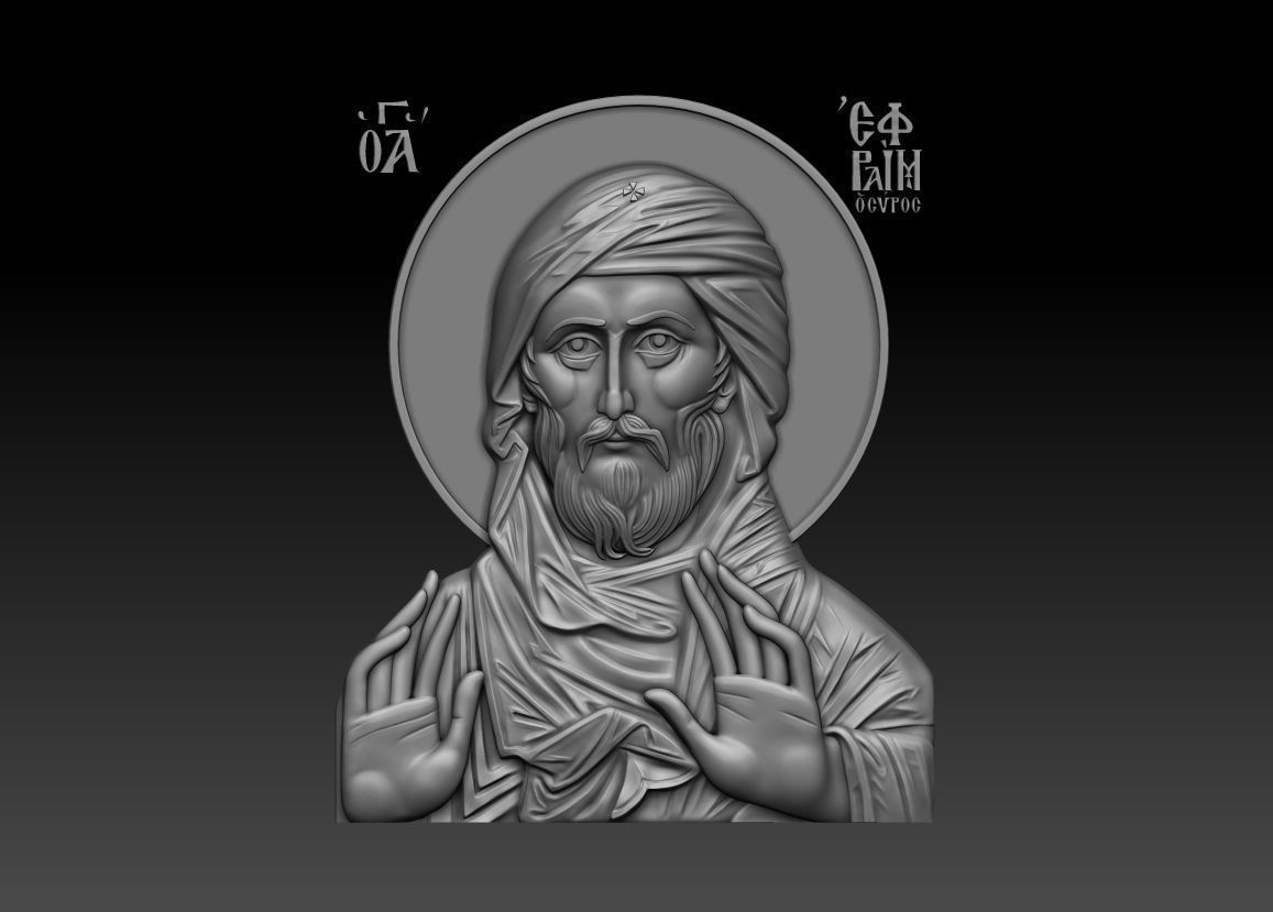 Saint Ephraim the Syrian 3D model_5