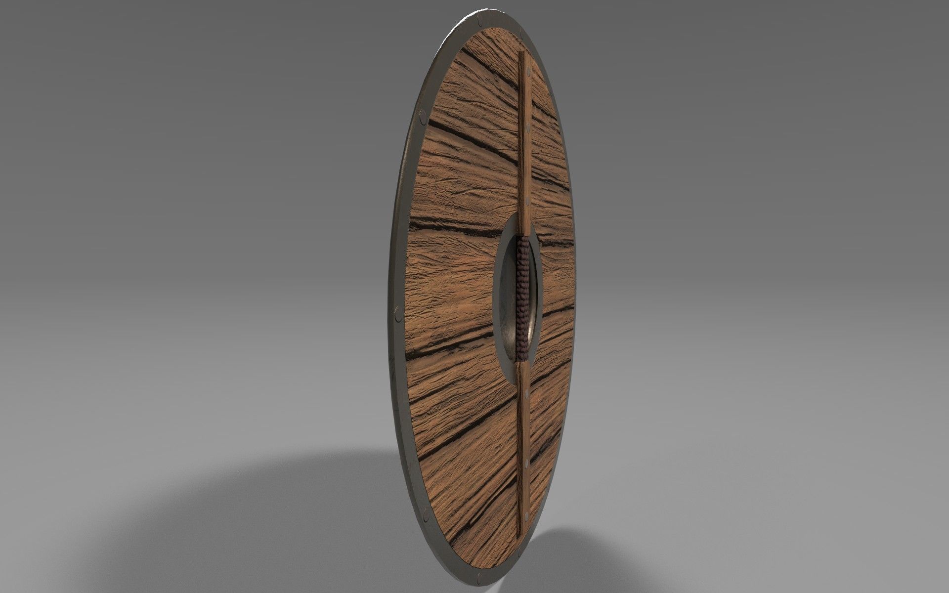 Viking Shield Low-poly 3D model_3