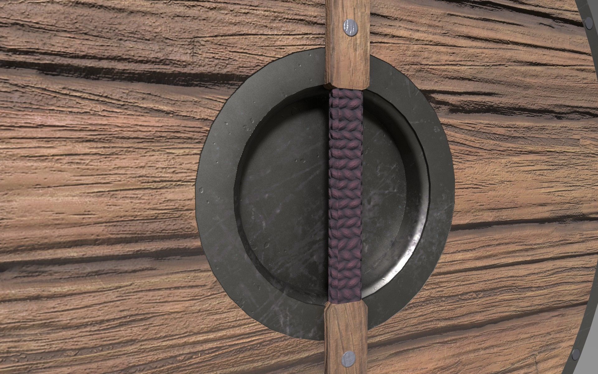 Viking Shield Low-poly 3D model_8