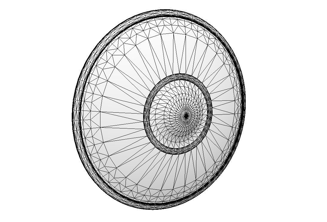 Viking Shield Low-poly 3D model_11