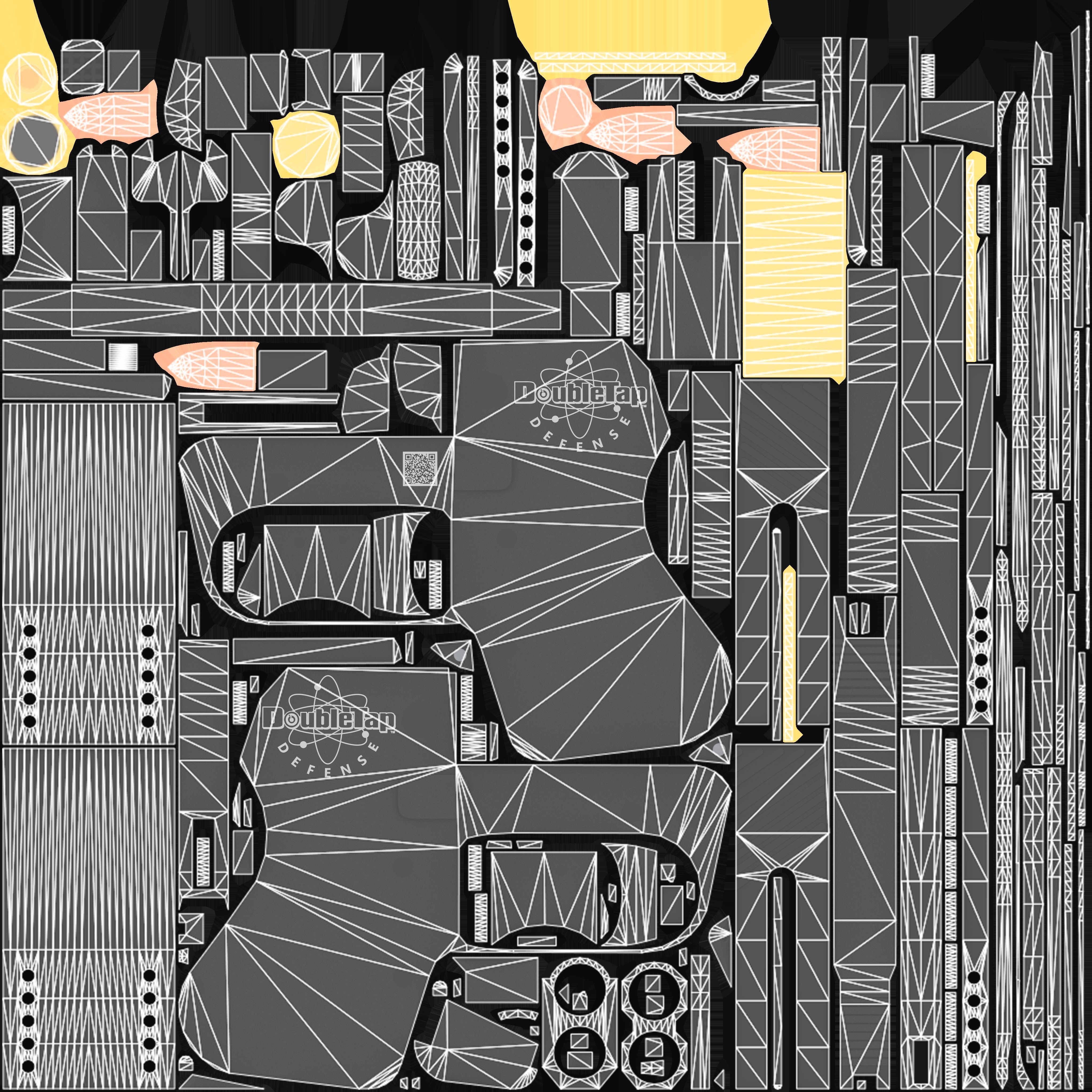 Heizer Defense Double Tap Derringer 45 acp Low-poly 3D model_8