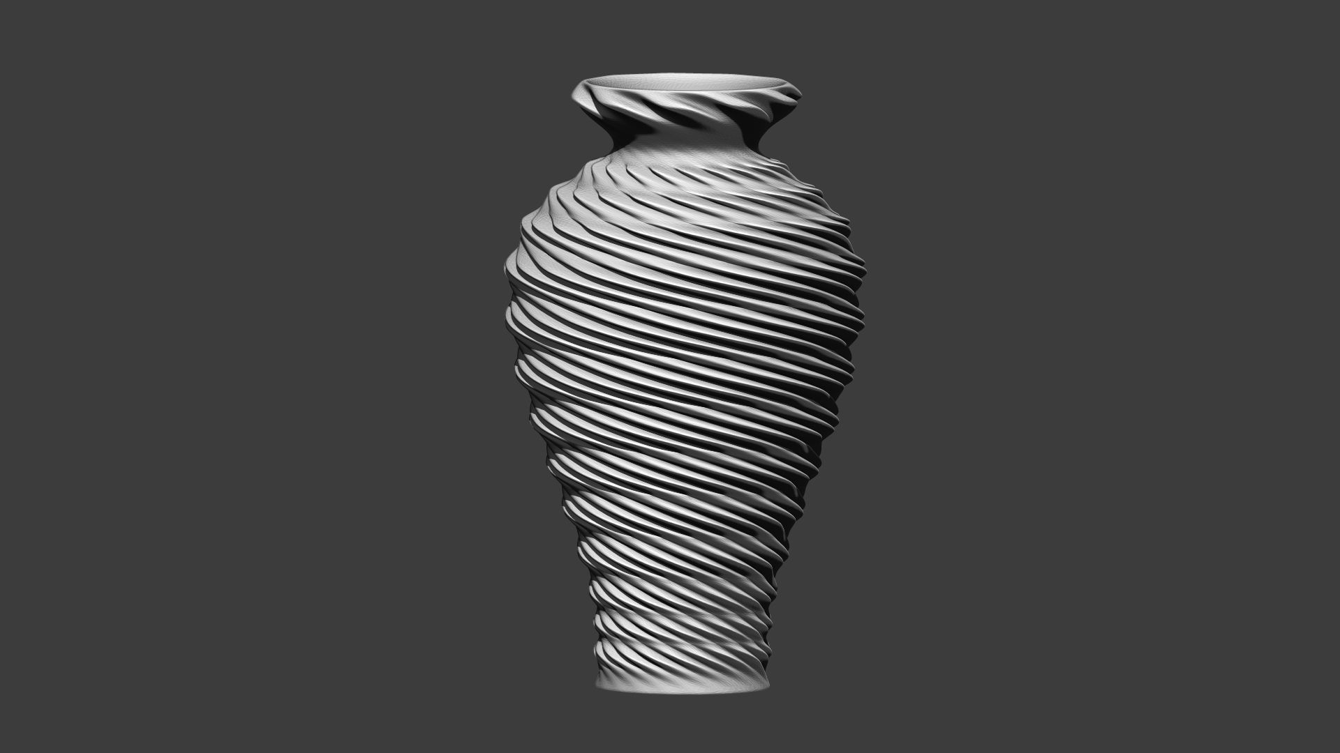 Twist Vase 3D print model_1