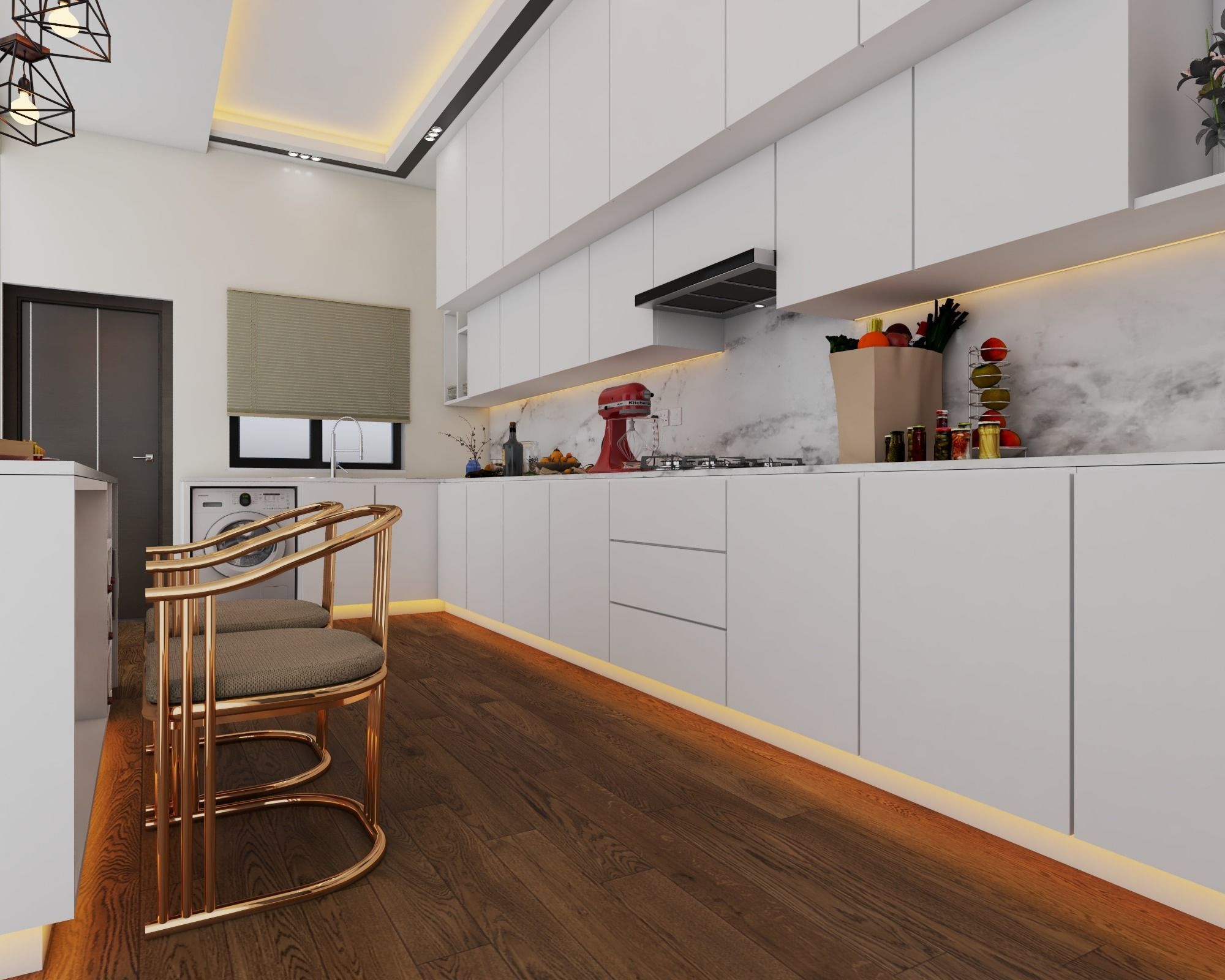 RESIDENTIAL KITCHEN VISUALIZATION 3D model_2