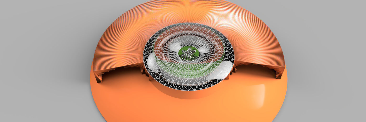 Rounded curved wall LS design version 2  3D model_17