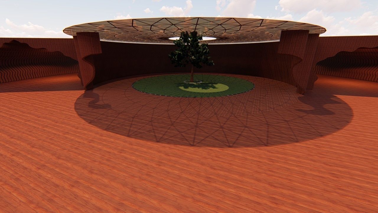 Rounded curved wall LS design version 2  3D model_9