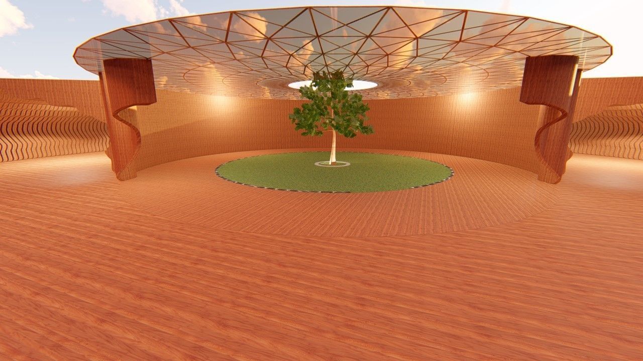 Rounded curved wall LS design version 2  3D model_12