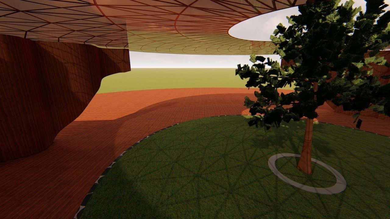 Rounded curved wall LS design version 2  3D model_21