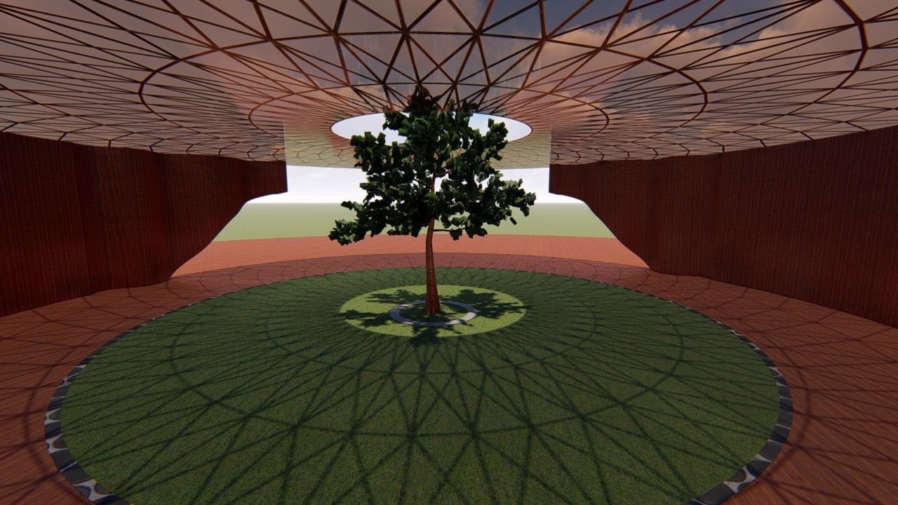 Rounded curved wall LS design version 2  3D model_14