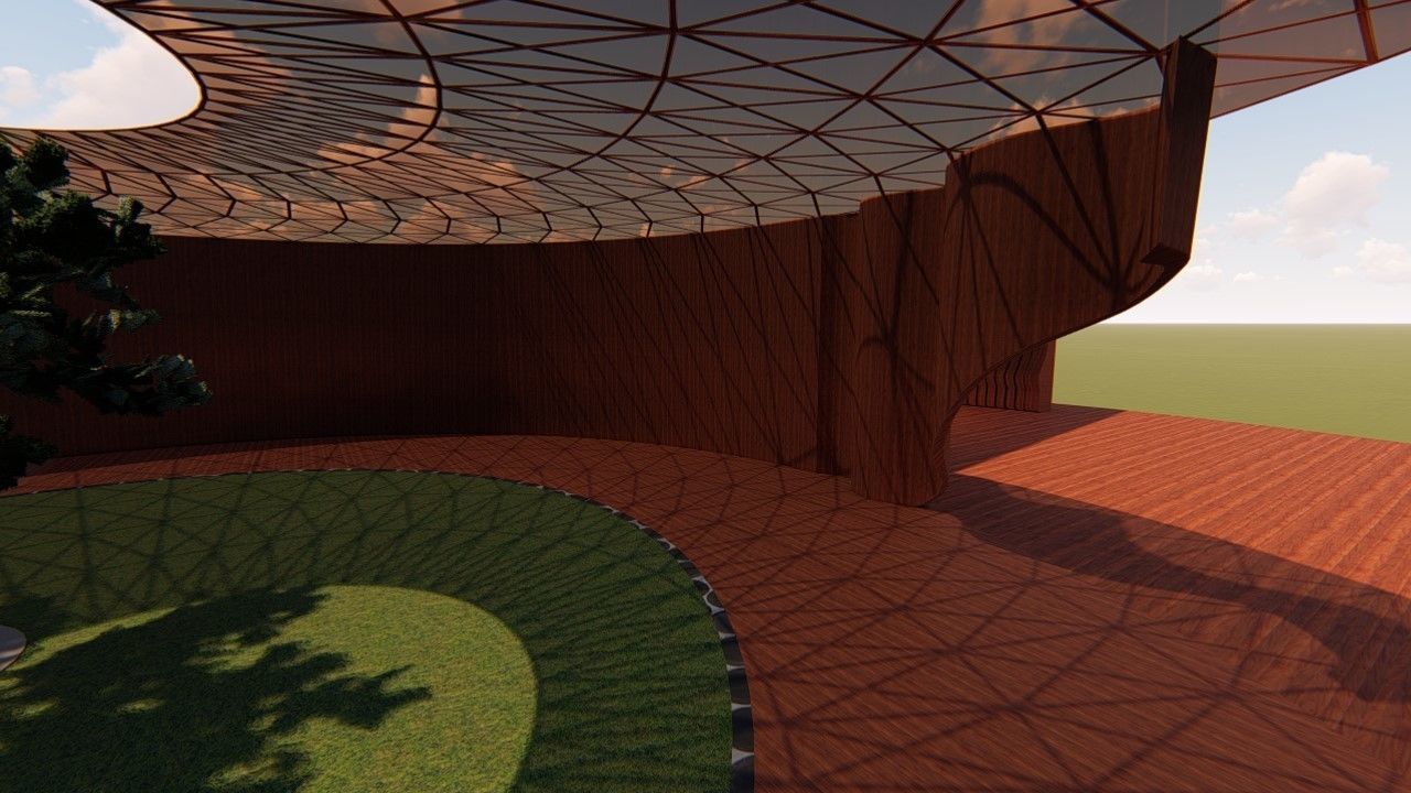 Rounded curved wall LS design version 2  3D model_6