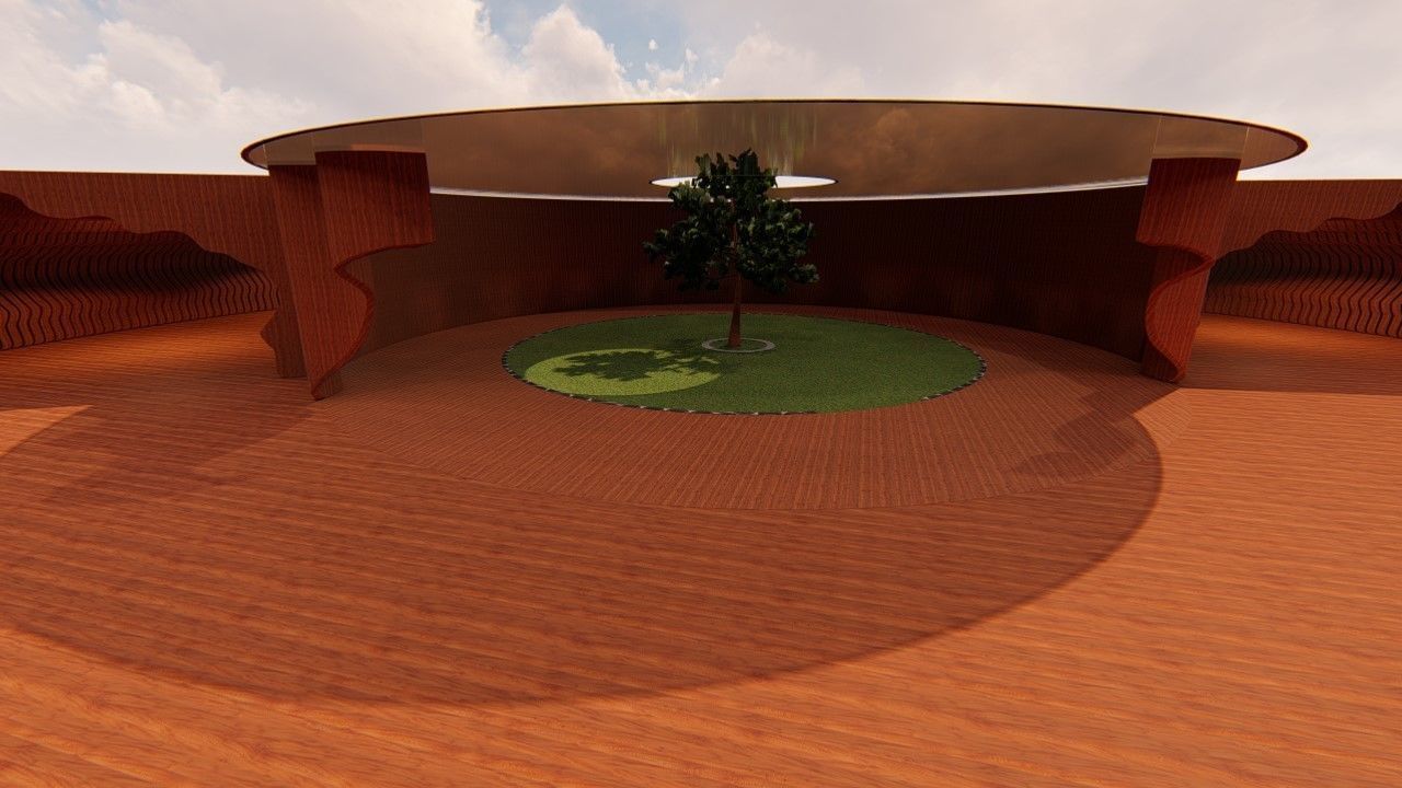 Rounded curved wall LS design version 2  3D model_13