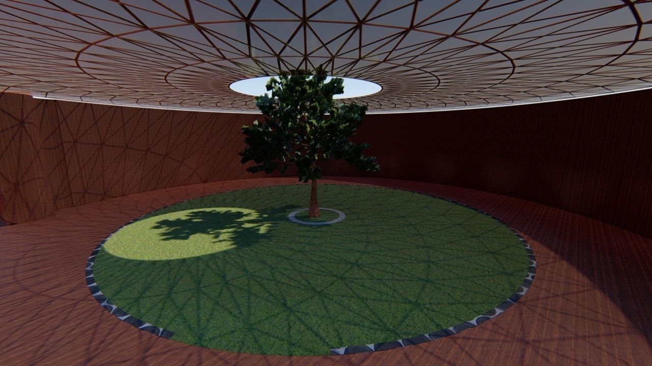 Rounded curved wall LS design version 2  3D model_4