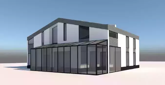 House modern on beach