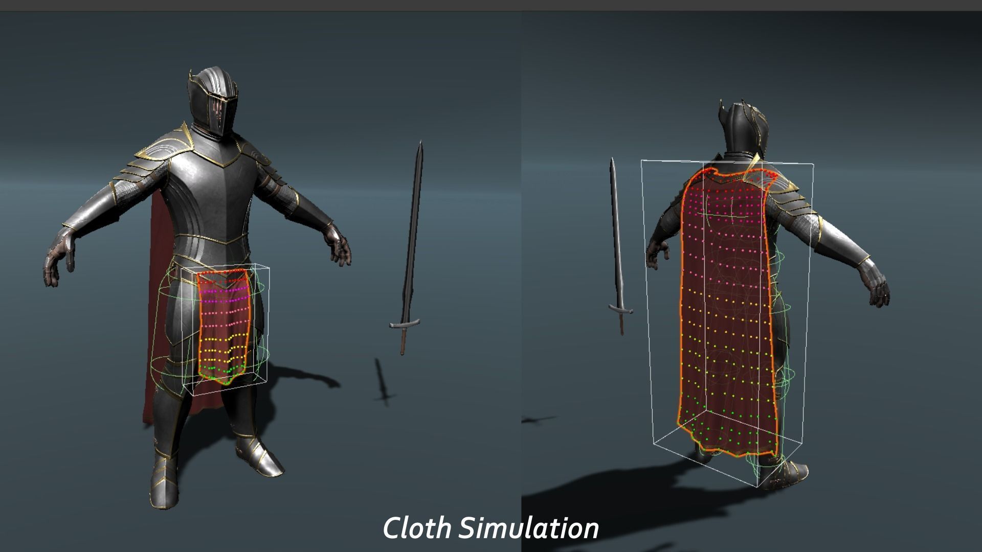 Fantasy Knight Low-poly 3D model_9
