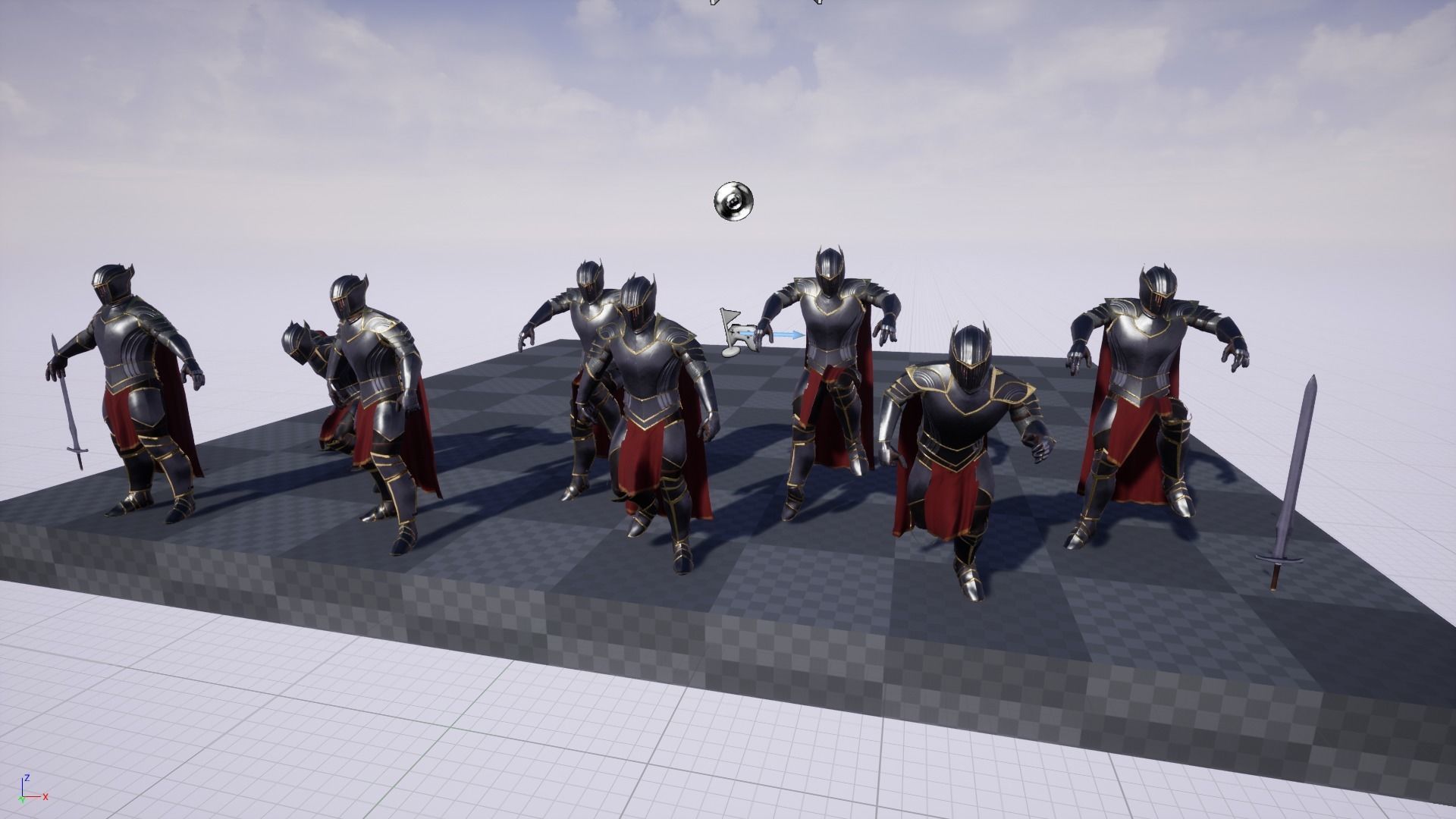 Fantasy Knight Low-poly 3D model_8