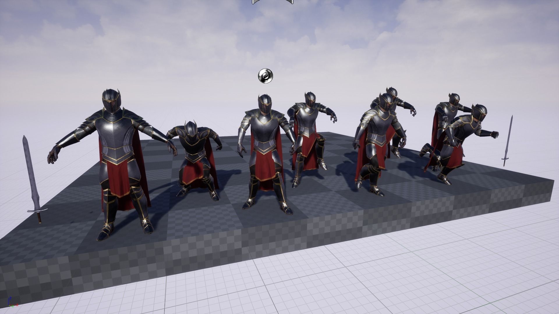 Fantasy Knight Low-poly 3D model_7